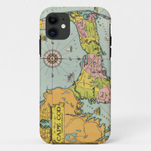 Vintage Map of Cape Cod iPhone 11 Case