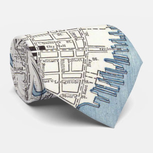 Vintage Map of Charleston South Carolina (1898) Tie