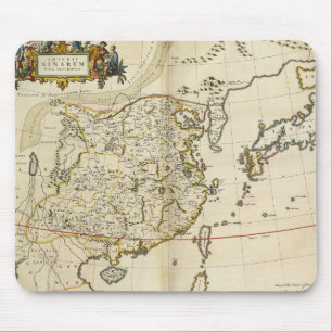Vintage Map of China 1662 Mouse Pad