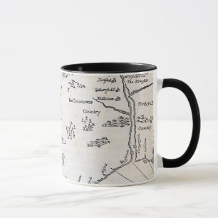 Vintage Map of Connecticut Mug