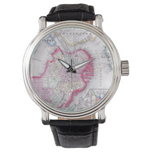 Vintage Map of Downtown Boston (1864) Watch