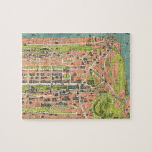 Vintage Map of Edinburgh Scotland (1935) Jigsaw Puzzle