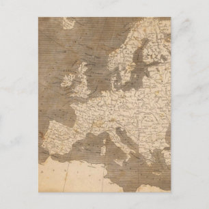 Vintage Map of Europe (1804) Postcard