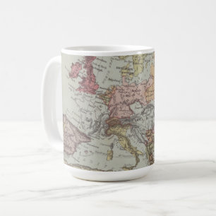 Vintage Map of Europe Coffee Mug