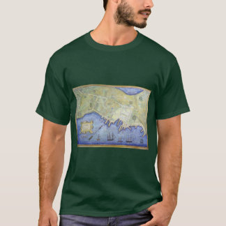 Vintage Map of Falmouth Neck Maine 1775 T-Shirt