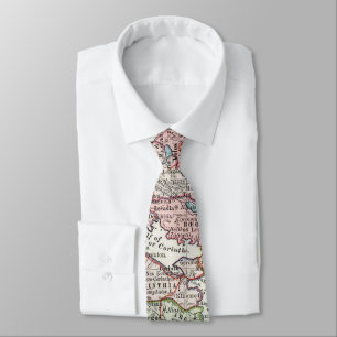 Vintage Map of Greece (1903) 2 Tie