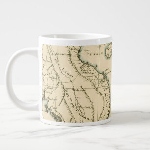 Vintage Map of India Indian Ocean Large Coffee Mug