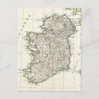Vintage Map of Ireland (1771)