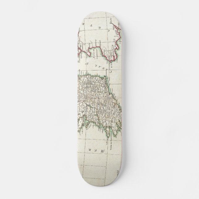 Vintage Map of Ireland (1771) Skateboard (Front)