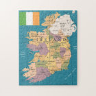 Vintage Map of Ireland