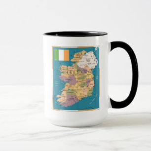 Vintage Map of Ireland Mug