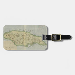 Vintage Map of Jamaica (1780) Luggage Tag