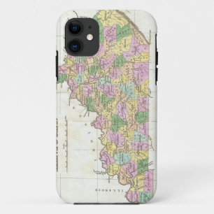 Vintage Map of Kentucky (1827) iPhone 11 Case