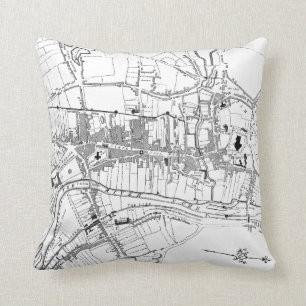 Vintage Map of Kilkenny Ireland (1780) Cushion