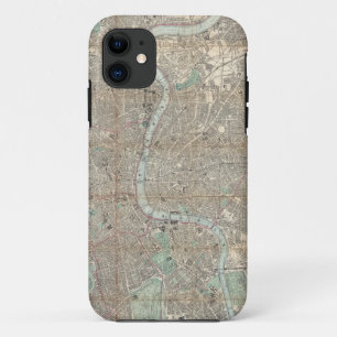 Vintage Map of London (1890) iPhone 11 Case