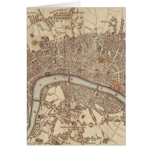 Vintage Map of London England (1807)