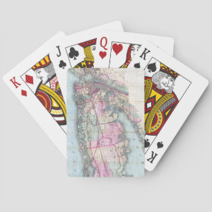 Vintage Map of Long Island (1880) Playing Cards