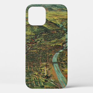 Vintage Map of Los Angeles, California and River iPhone 12 Case