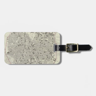 Vintage Map of Madrid Spain (1831) Luggage Tag