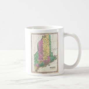 Vintage Map of Maine (1827) Coffee Mug