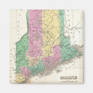 Vintage Map of Maine (1827) Magnet