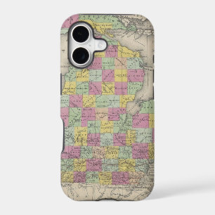 Vintage Map of Michigan (1853)