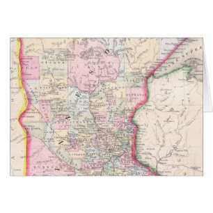 Vintage Map of Minnesota (1864)