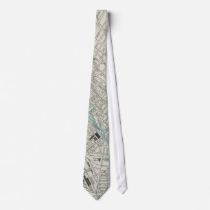 Vintage Map of Montreal (1901) Tie