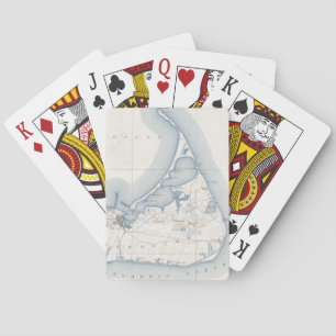 Vintage Map of Nantucket (1919) Playing Cards