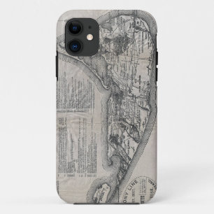 Vintage Map of Nantucket iPhone 11 Case