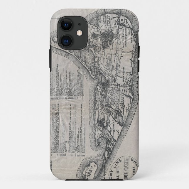 Vintage Map of Nantucket Case-Mate iPhone Case (Back)
