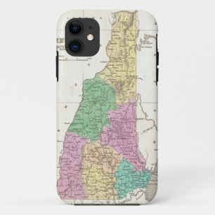 Vintage Map of New Hampshire (1827) iPhone 11 Case