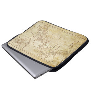 Vintage map of New Zealand c1879 Laptop Sleeve