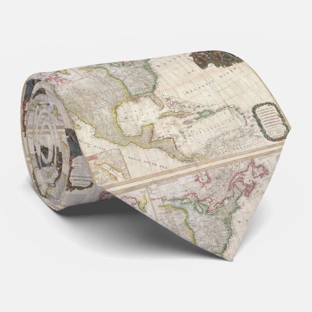 Vintage Map of North America (1794) Tie (Rolled)