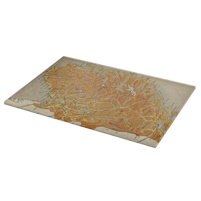 Vintage Map of Norway (1914) Cutting Board (Corner)