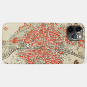 Vintage Map of Paris France (1721–1774) iPhone 11 Pro Max Case