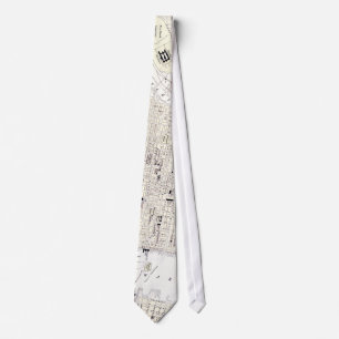 Vintage Map of Philadelphia (1885) Tie