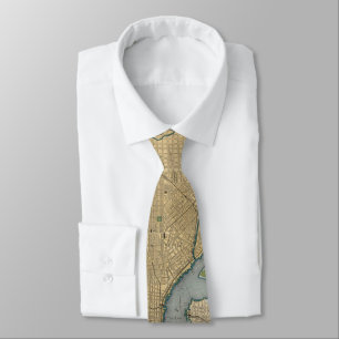 Vintage Map of Philadelphia PA (1895) Tie