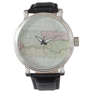 Vintage Map of Puerto Rico (1901) Watch