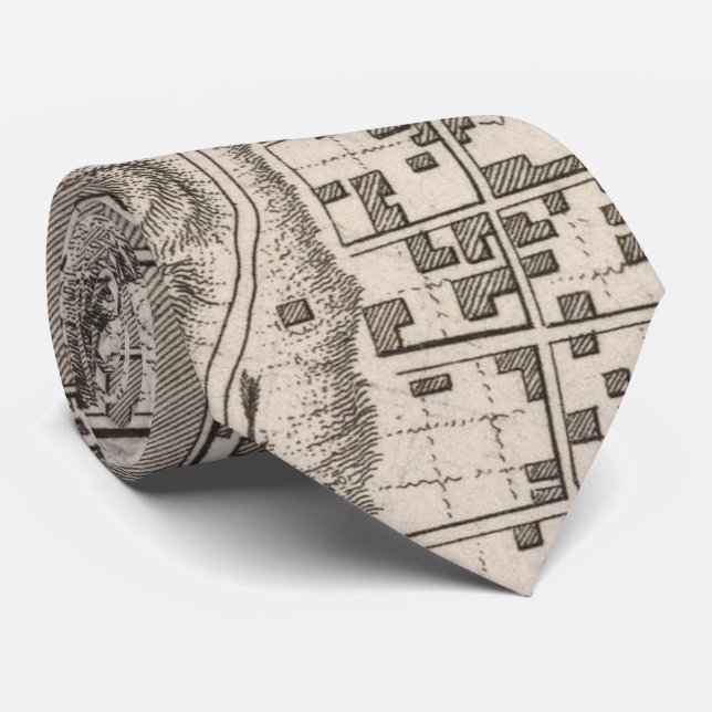 Vintage Map of Quito Ecuador (1764) Tie (Rolled)