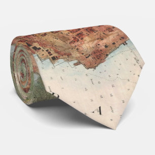 Vintage Map of San Francisco California (1858) Tie
