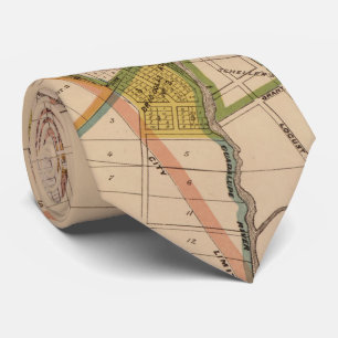 Vintage Map of San Jose California (1886) Tie
