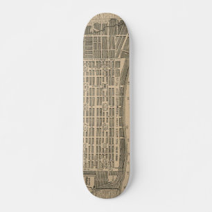 Vintage Map of Savannah Georgia (1818) Skateboard