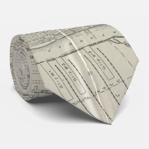 Vintage Map of Savannah Georgia (1917) Tie