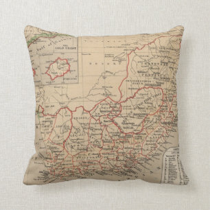 Vintage Map of South Africa (1880) Cushion