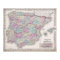 Vintage Map of Spain (1855)