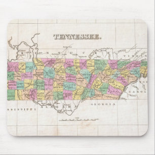Vintage Map of Tennessee (1827) Mouse Pad