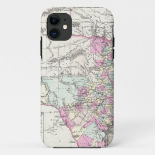 Vintage Map of Texas (1855) iPhone 11 Case