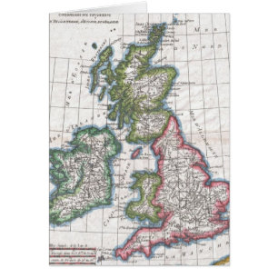 Vintage Map of The British Isles (1780)