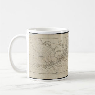 Vintage Map of The Florida Keys (1771) Coffee Mug